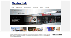 Desktop Screenshot of elektrokohl.com